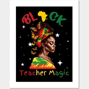 Black Teacher Magic Black History Month Posters and Art